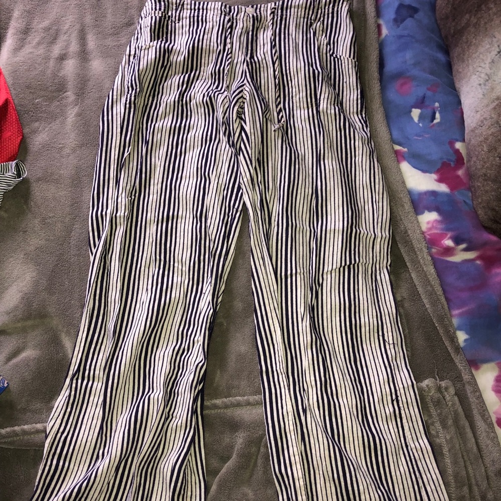 Striped Flowy Pants